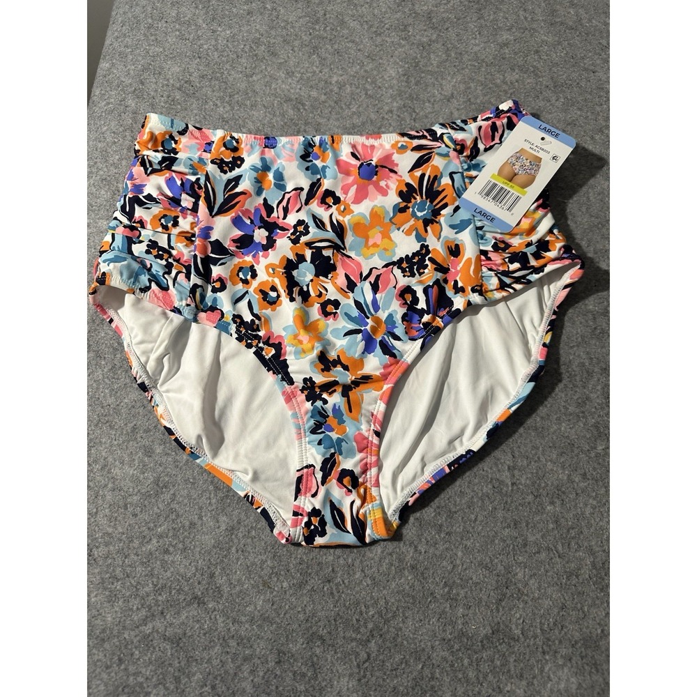 Anne Cole Limited Edition Women's High Waist Bikini Bottoms Size Large Floral